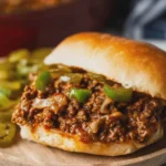 Slow Cooker Philly Cheesesteak Sloppy Joes