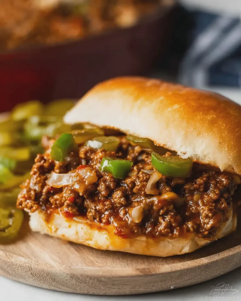 Slow Cooker Philly Cheesesteak Sloppy Joes