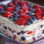 No Bake Summer Berry Icebox Cake