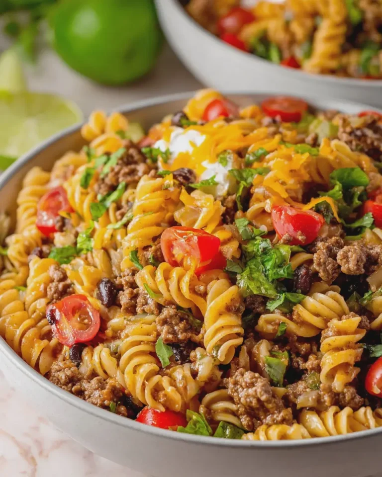 Ground beef Taco Pasta Salad