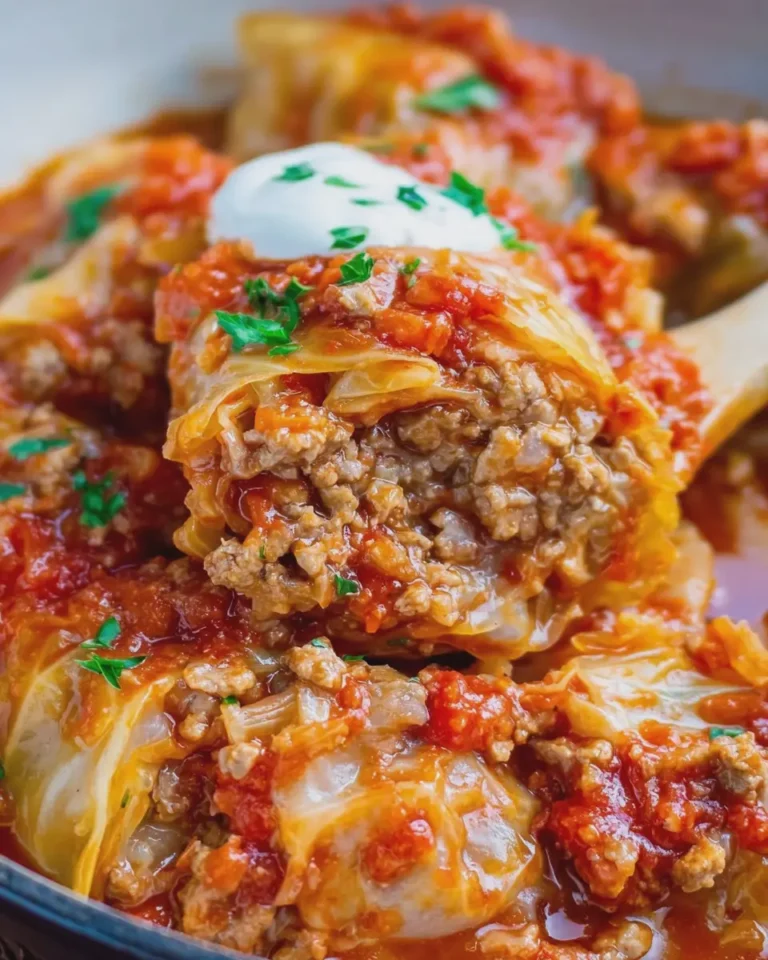 Slow Cooker Unstuffed Cabbage Rolls