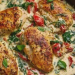 Creamy Tuscan Chicken Dump Dinner