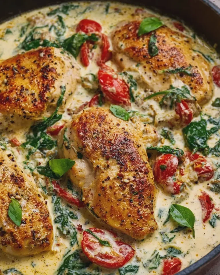 Creamy Tuscan Chicken Dump Dinner