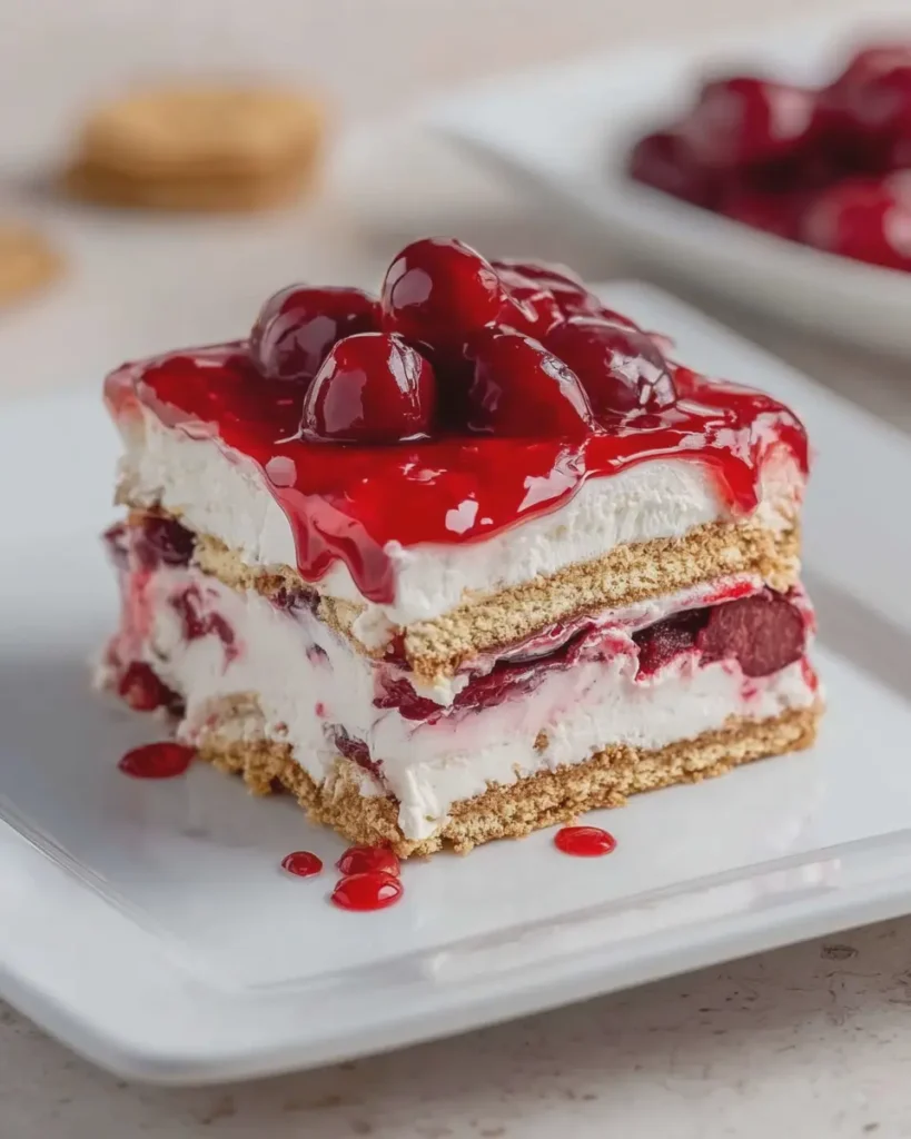 Cherry Cheesecake Dream Icebox Dessert