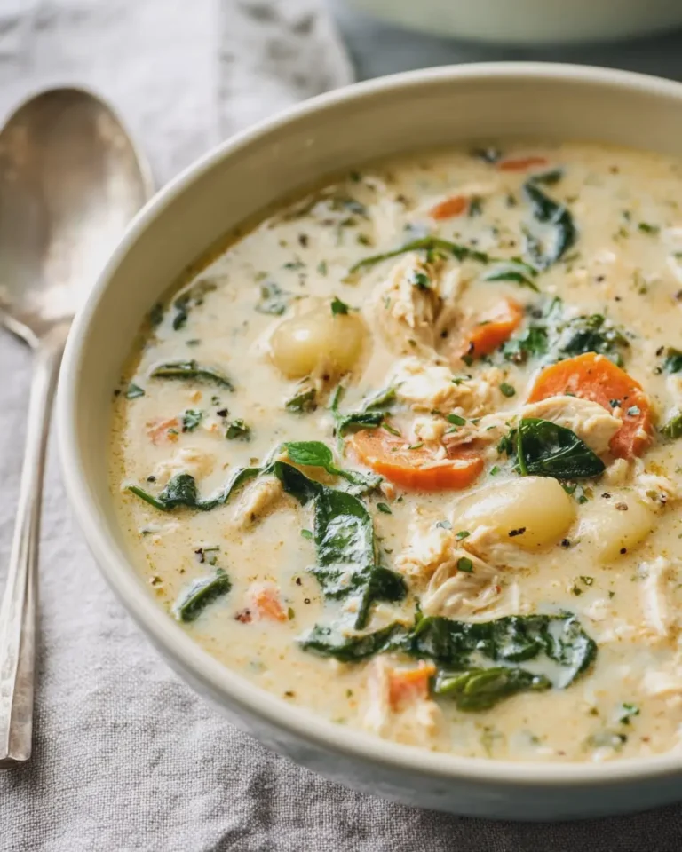 Slow Cooker Creamy Chicken Gnocchi Soup