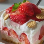 No Bake Strawberries and Cream Delight