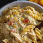 Crockpot Chicken Pot Pie Pasta