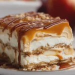 No Bake Caramel Apple Eclair Cake