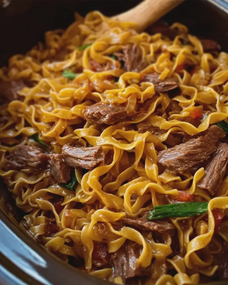 Crockpot Golden Beef and Noodles