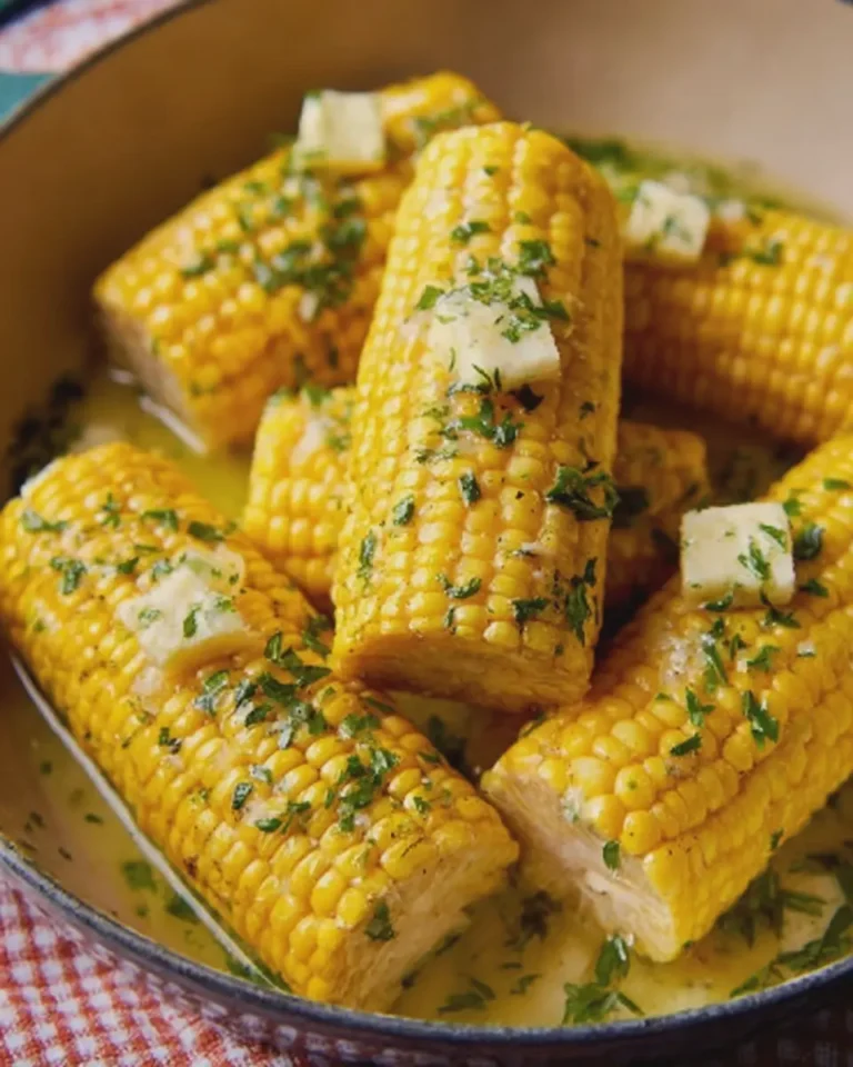 Creamy Garlic Butter Corn on the Cob