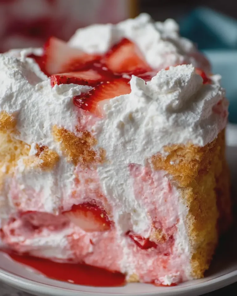 Strawberry Angel Food Cake Delight