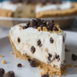 No Bake Chocolate Chip Cookie Icebox Pie