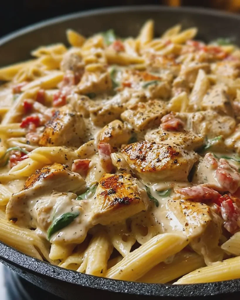 Creamy Pepper Jack Chicken and Sausage Pasta