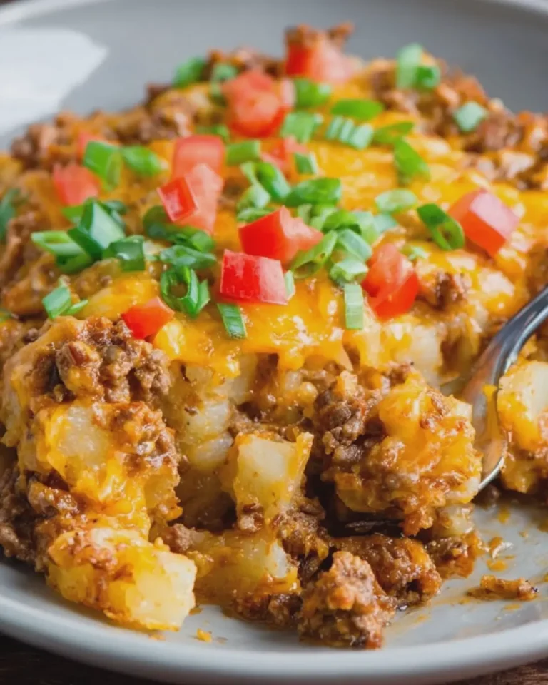 Crockpot Creamy Taco Potato Casserole