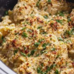 Garlic Parmesan Chicken Dump and Go Crockpot