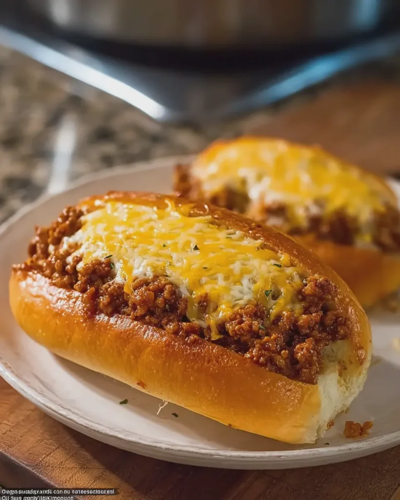 Cheesy Sloppy Joe Sandwiches