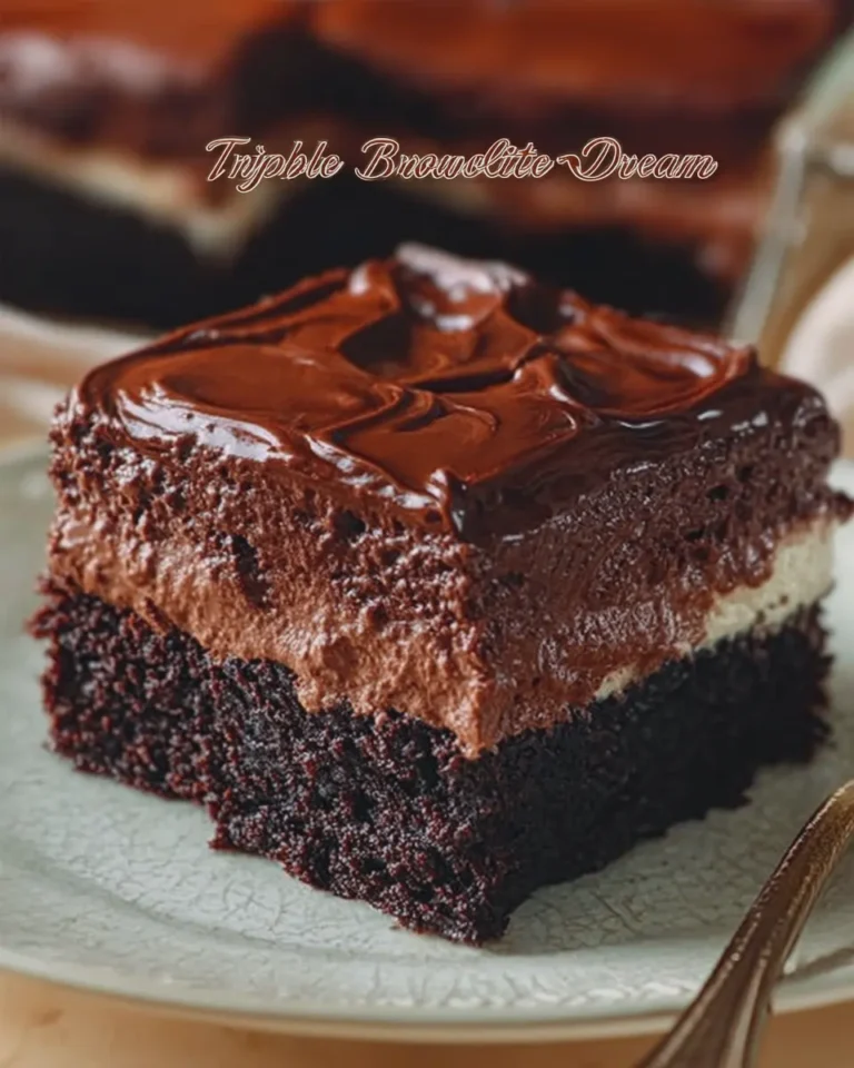 Triple Layer Chocolate Brownie Dream