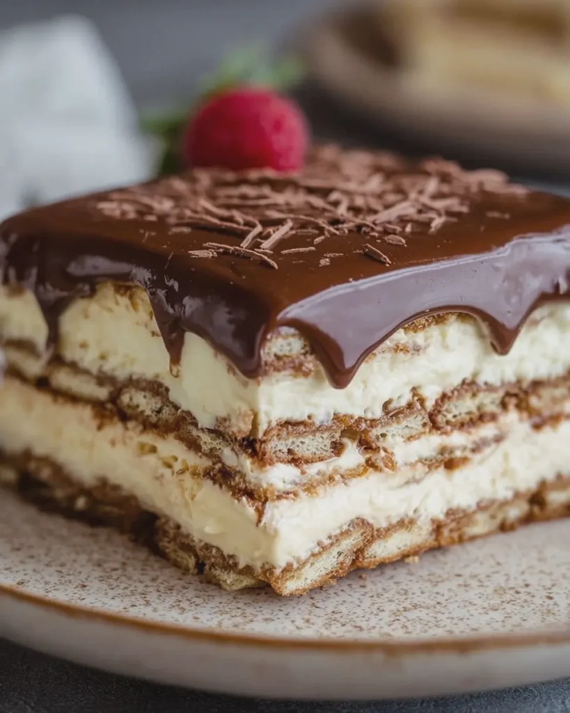 No-Bake Chocolate Éclair Cake