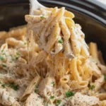 Slow Cooker Honey Garlic Chicken Alfredo