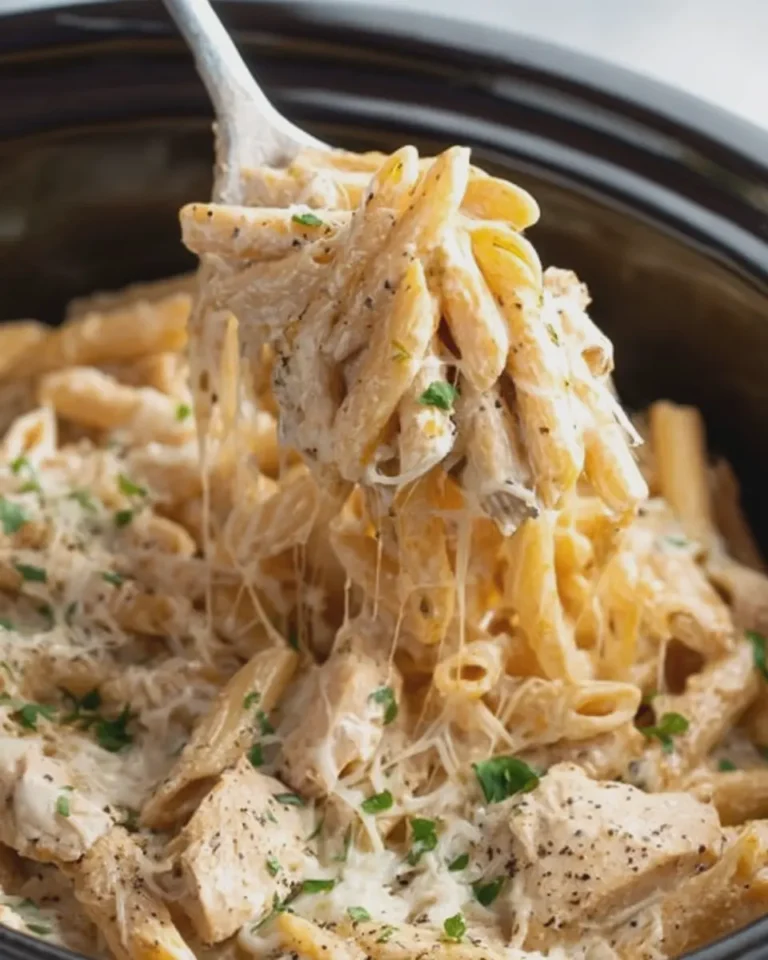 Slow Cooker Honey Garlic Chicken Alfredo