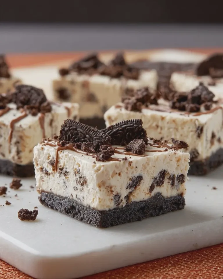 No-Bake Cookies and Cream Cheesecake Bars