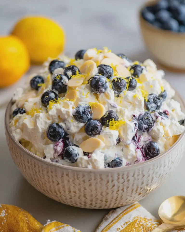 Lemon Blueberry Fluff Salad