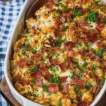 High-Protein Chicken Turkey Bacon Ranch Casserole