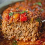 Slow Cooker Stuffed Pepper Meatloaf