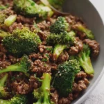 Ground Beef and Broccoli