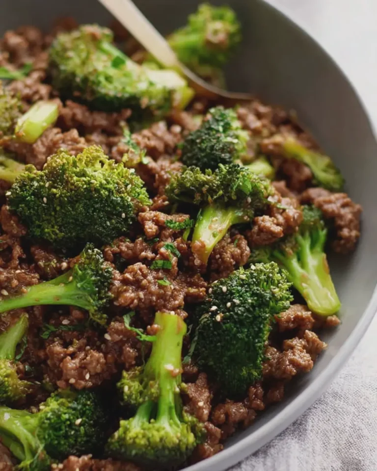 Ground Beef and Broccoli