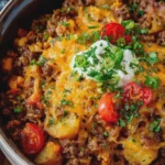 High Protein Crock Pot Cowboy Casserole Recipe
