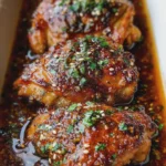 Crispy Honey Garlic Chicken Thighs