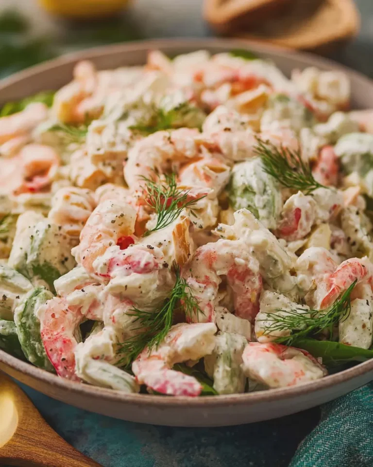 Creamy Seafood Salad with Shrimp and Crab
