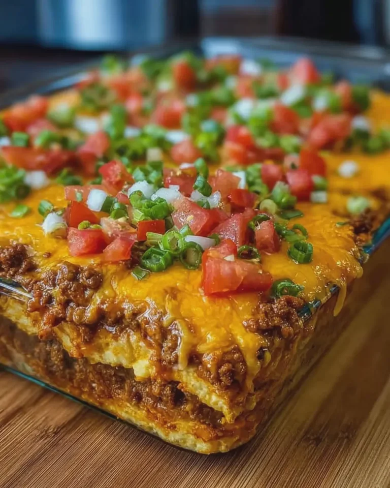 Creamy and Cheesy Taco Casserole