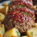 Slow Cooker Meatloaf Patties and Potatoes