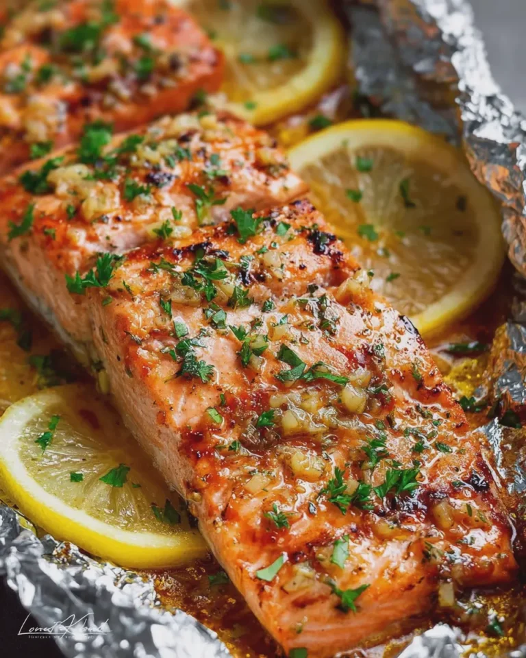Honey Garlic Butter Salmon in Foil