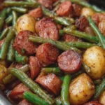Crockpot Lil Smokies Potatoes and Green Beans