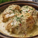 Slow Cooker Creamy Mozzarella Chicken