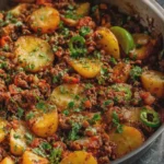 Mexican Ground Beef and Potato Skillet