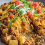 Crockpot Creamy Taco Potato Casserole