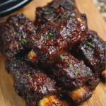 Slow Cooker Sticky BBQ Beef Ribs