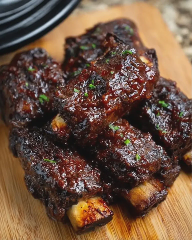Slow Cooker Sticky BBQ Beef Ribs