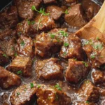 Crockpot Steak Bites with Au Jus Gravy