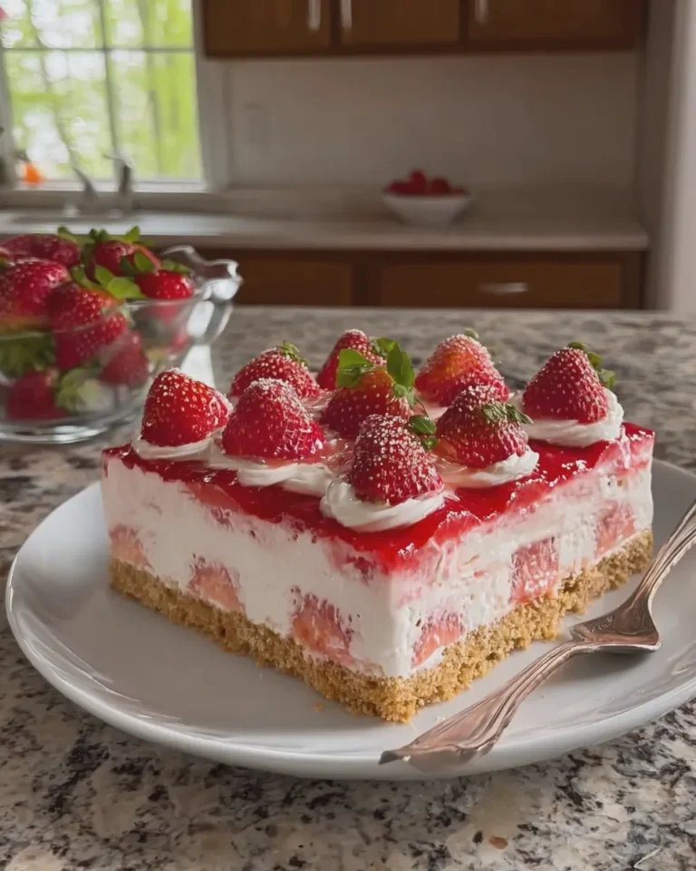 No Bake Strawberry Delight