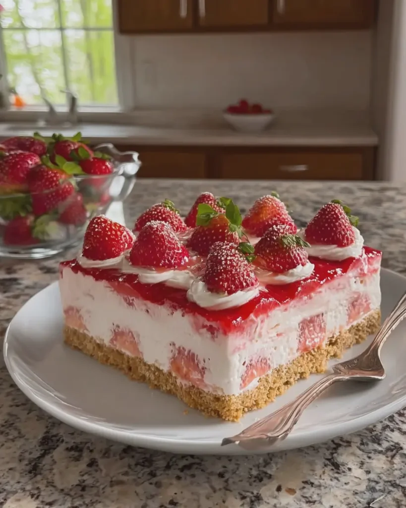 No Bake Strawberry Delight
