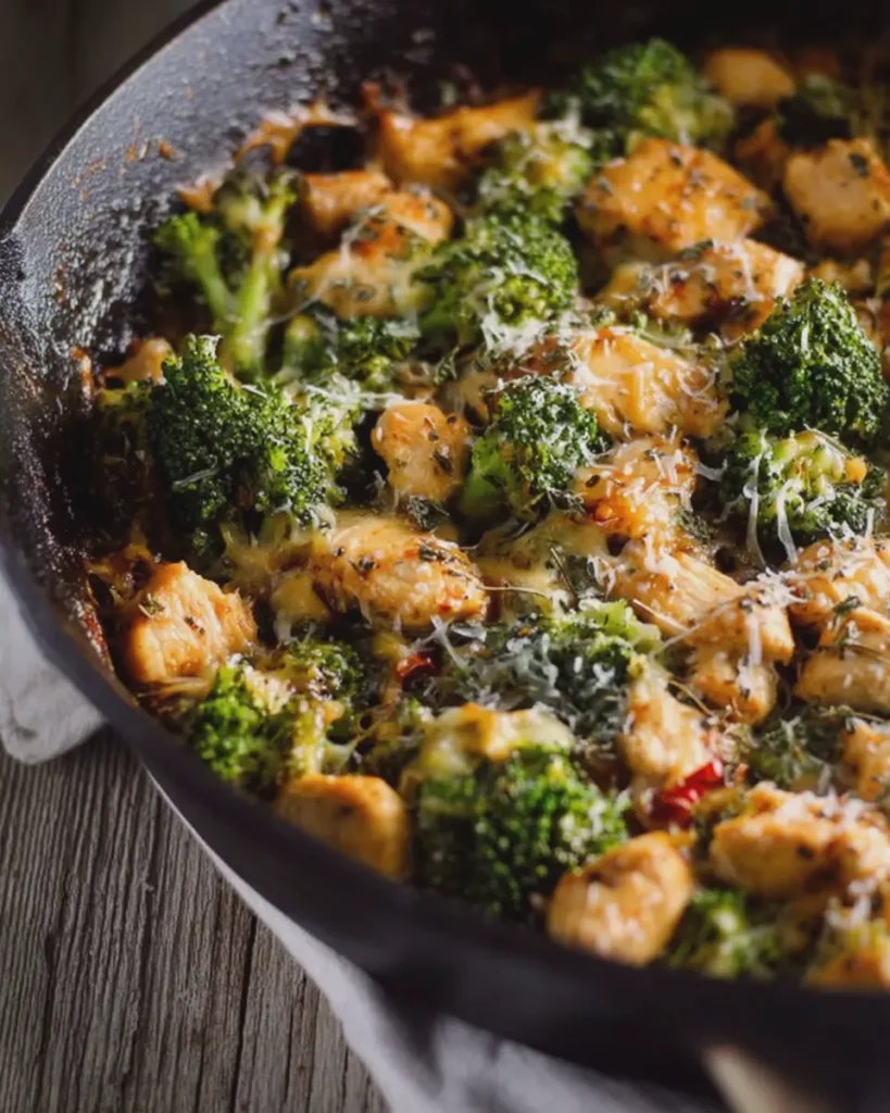 Low Carb Chicken Broccoli Skillet