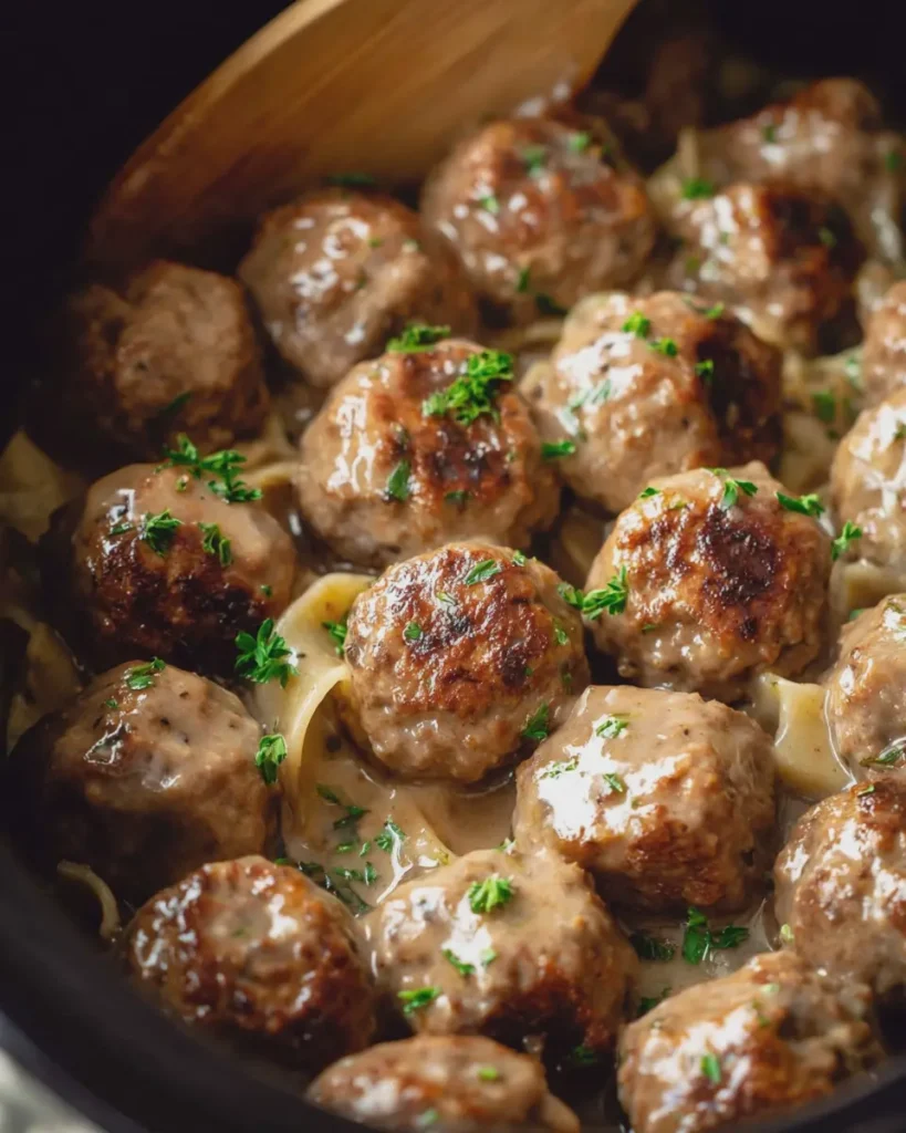 Crockpot Swedish Meatballs