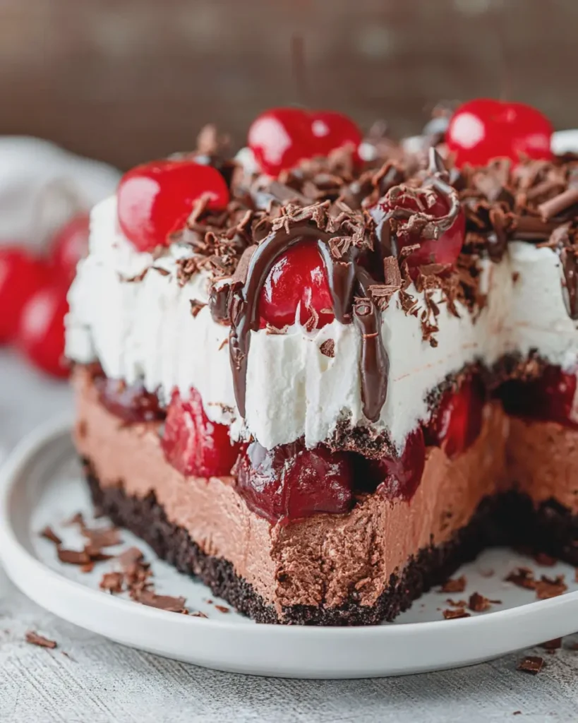 No-Bake Black Forest Cream Dessert