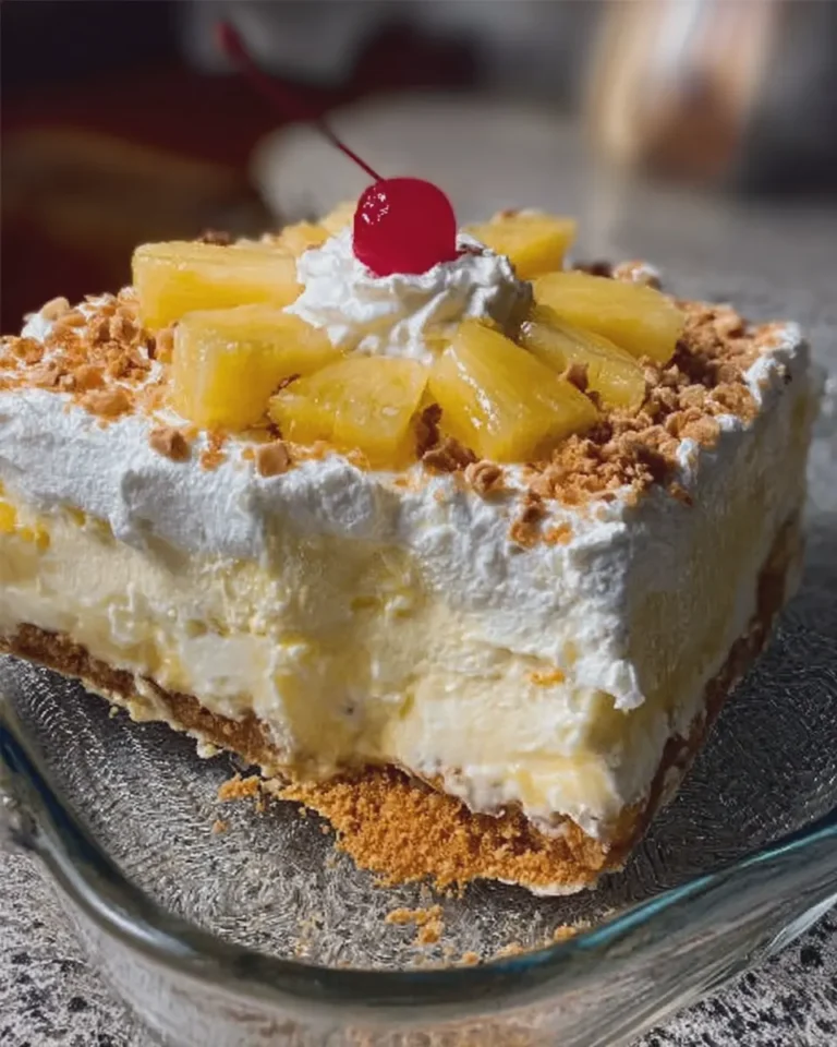 No-Bake Pineapple Cream Dessert