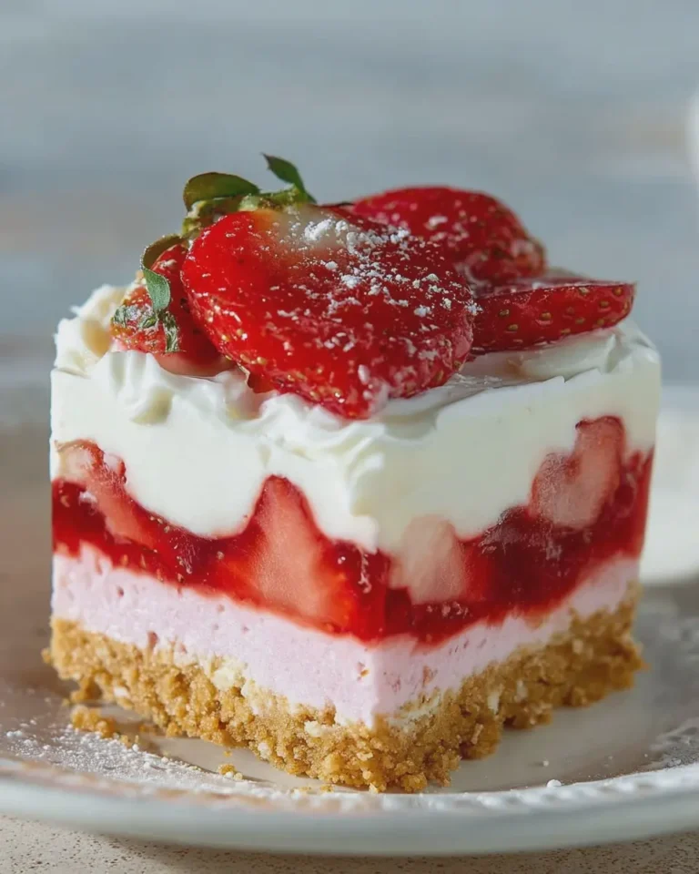 No Bake Strawberry Delight
